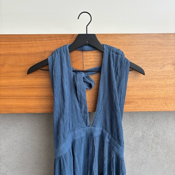 Mara Hoffman Linny Dress in Blue Tencel Lyocell, Size XL - Picture 5 of 16